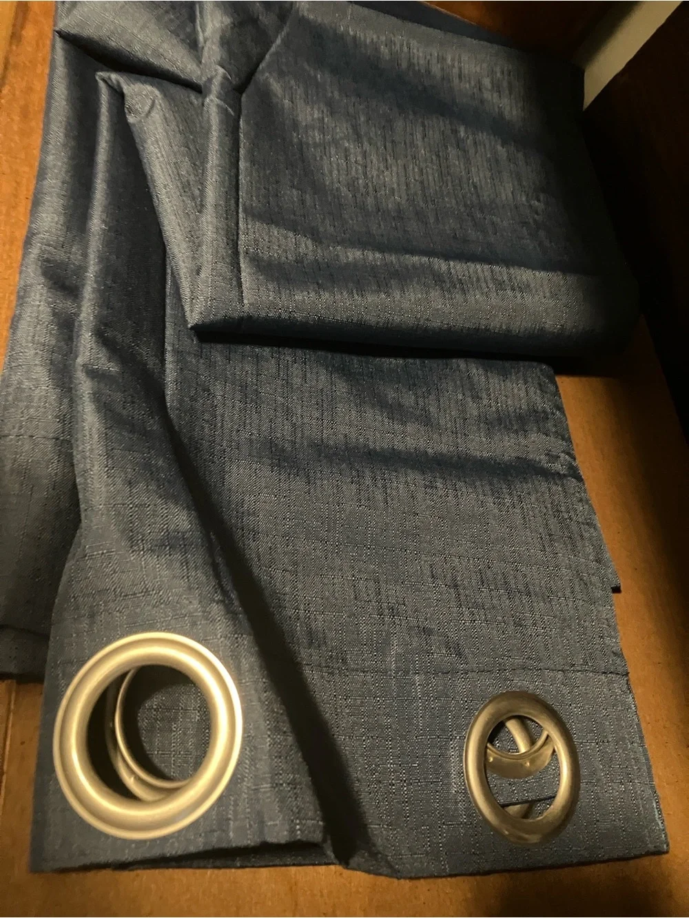 Eclipse Navy Blue Grommet Curtain Panel